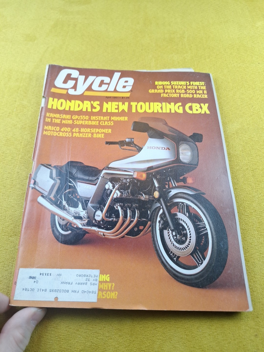 VTG Cycle Magazine April 1981 - Suzuki Grand-Prix RGB500 MK II / Kawasaki GPz550