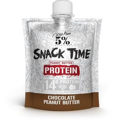 5% Nutrition Snack Time Protein Pouches, Squeezable Single Serving Snacks - 10ct