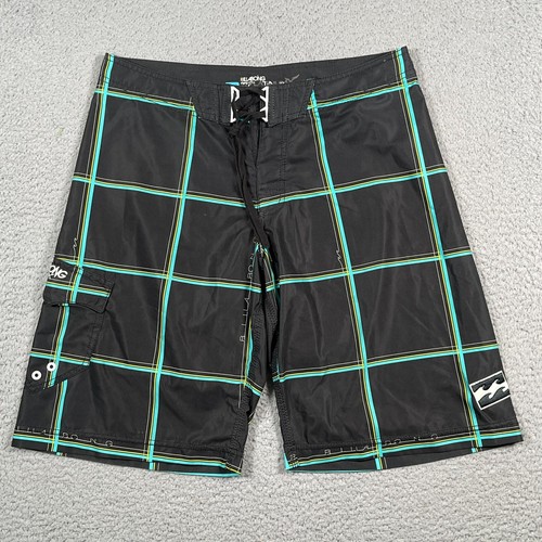 Billabong Men's Boardshorts 34 Hydro Platinum X Stretch Plaid Beach Swim Trunk - Picture 3 of 14