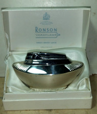 MODERNARIATO - ACCENDINO DA TAVOLO RONSON VINTAGE CON SCATOLO ORIGIALE ANNI 60