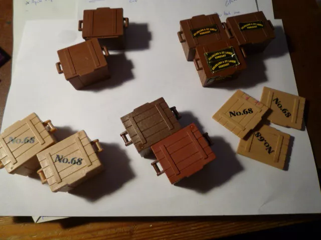 Playmobil cajas madera oeste pirata tesoro caballeros knight