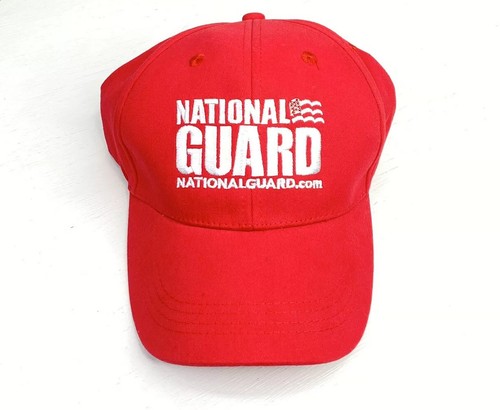 National Guard Baseball Cap Hat Red 