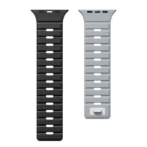 For iWatch Band Series 10 9 8 7 6 5 4 3 SE Ultra Magnetic Silicone Wrist Strap - Photo 43 sur 47