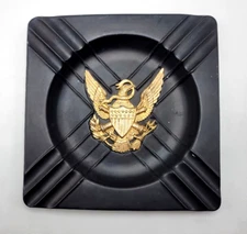 Black & Gold U.S. Army Cigar Ashtray 