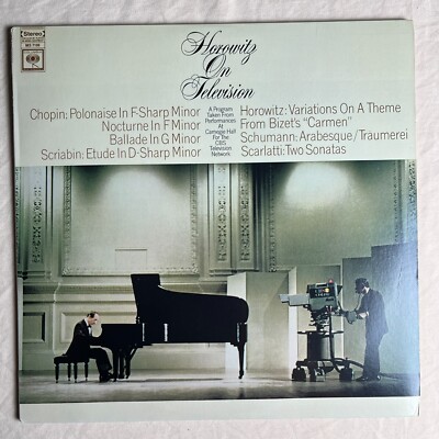 VLADIMIR HOROWITZ On Television 1974 Vinyl LP Columbia MS 7106 - VG+
