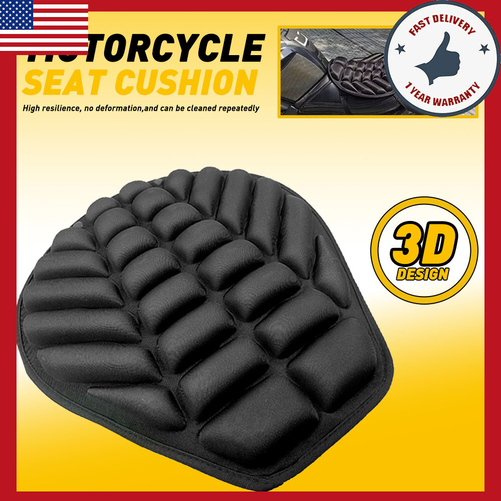 Motorcycle Seat Cushion Comfort Air Pad Seat Cover Gel Seat Pressure Relief