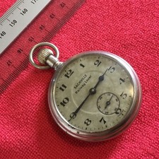 VINTAGE ANTIQUE SACKVILLE RAILWAY LEVER POCET WATCH 1917 ,WORKING WELL 500mm