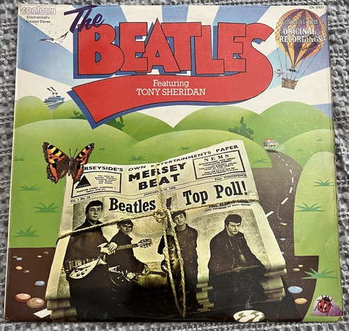 THE Beatles Featuring Tony Sheridan Vinyl LP UK CONTOUR CN 2007, STEREO Nm