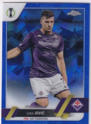 Topps Chrome Champions League 2022/23 No. 133 Luka Jovic Sapphire Refractor
