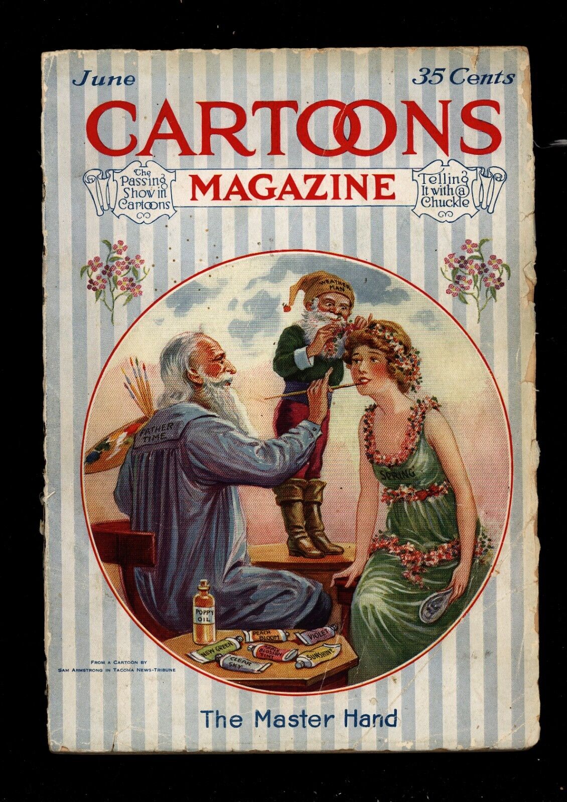 Cartoons Magazine June 1921 "The Master Hand" Pulp