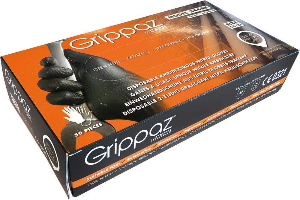 Grippaz EinwegHandschuhe Nitril extrem robust reisfest latexfrei Box á 50 Stück eBay