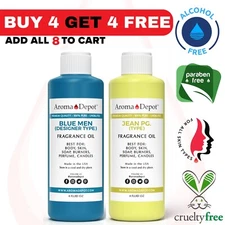 4 oz. Fragrance Oil for Body, Diffusers, Burning Oil, Candles, Freshies, & Soaps