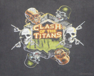 Clash Of The Titans Vintage T Shirt 1991 Tour Thrash Metal Slayer 