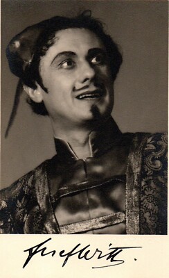 Opera: JOSEF WITT; original autograph on a photo