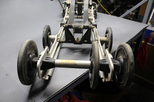 2009 POLARIS TRAIL RMK 550 REAR BACK FRAME SKID SUSPENSION ASSY - Picture 6 of 12