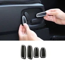 Fit For Range Rover Sport 2010-2013 Silver ABS Seat Button Handle Cover Trim 4pc