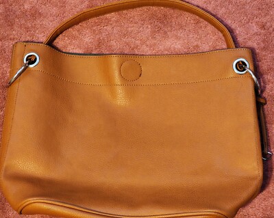 Carlos Santana Brown Purse Tote 16x11 