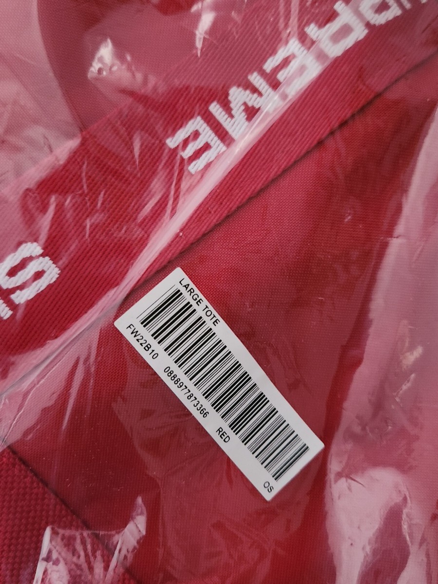FW22 Supreme Large Haul Tote Red Shopping Bag Duffle New