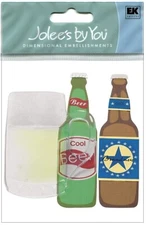 Beer,  scrapbook 3D embellishment Jolee's by You JJEA032