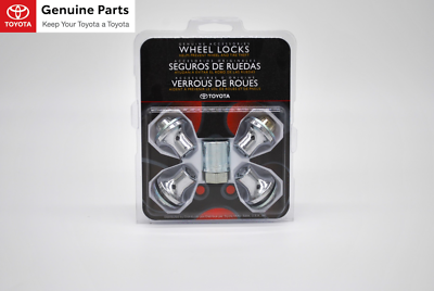PT276-60070 OEM Toyota / Lexus Clear Chrome Wheel locks Tundra