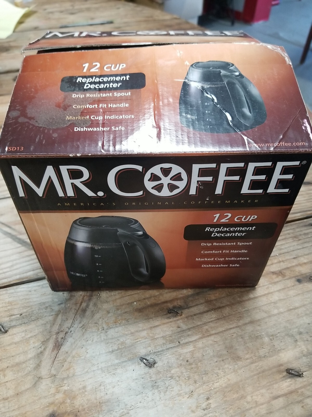Mr. Coffee ISD13 Replacement Carafe 12 Cup NEW Fits Several Models