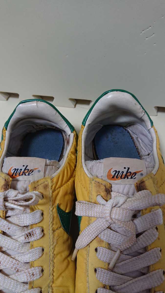 NIKE Oregon Waffle Yellow x Green Men's US 9 1/2 Made in Japan 70s