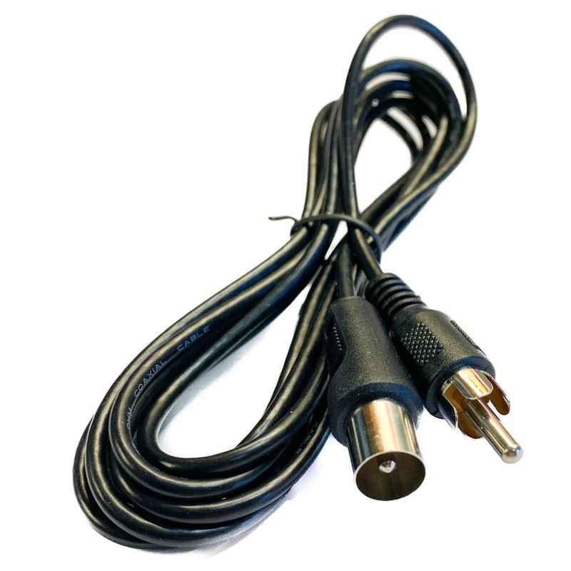Commodore Amiga RF TV Aerial Computer To Analogue Television Lead Cable