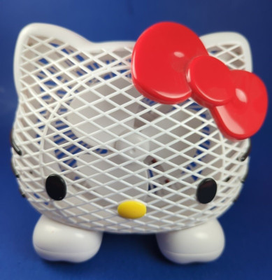 Hello Kitty Face Shaped Mini Fan Electric Cat 6'' MISSING CORD but works Sanrio