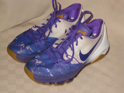 NIKE KEVIN DURANT 8 GS PEANUT BUTTER JELLY PURPLE WHITE SHOES SIZE 6 YOUTH GREAT