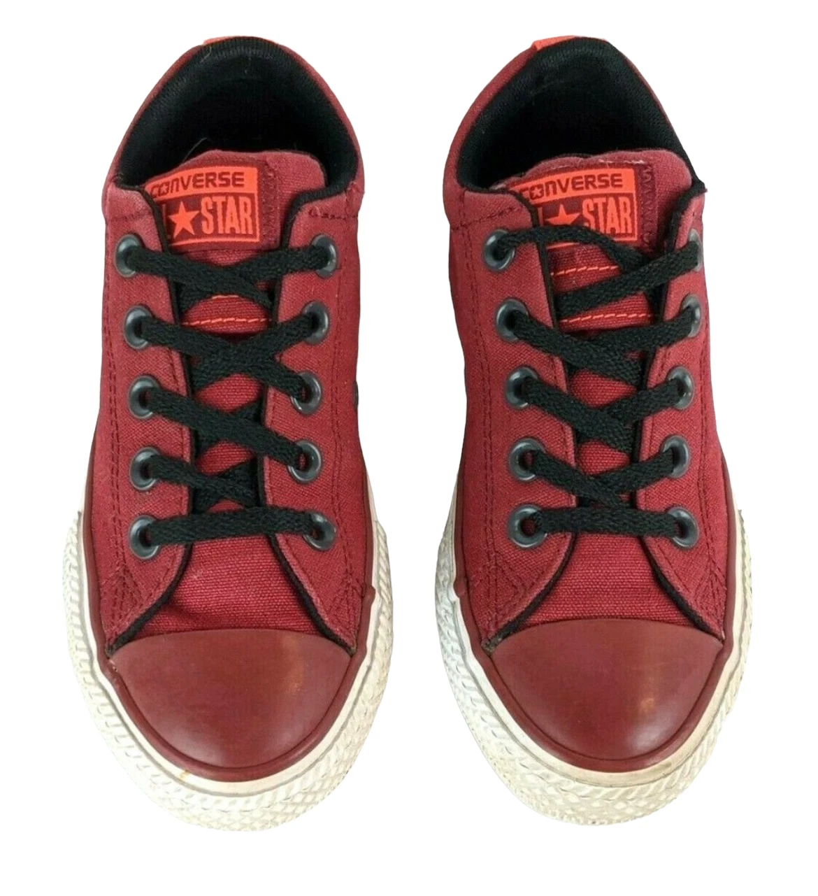 Scarpe Converse All Star unisex giovani taglia 13 Oxford sneaker tela marrone