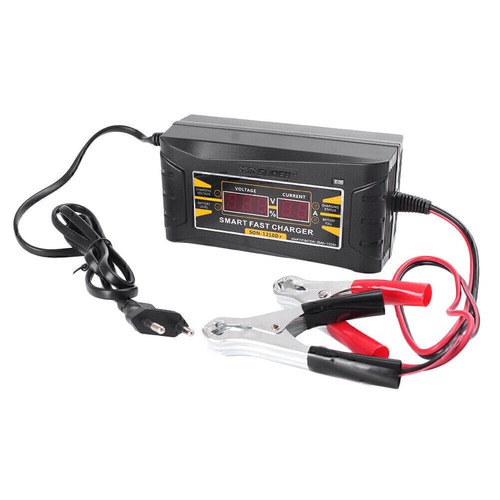 12V 10A Smart Fast Lead-acid Battery Charger LCD Display for Car Motorcycles - Zdjęcie 3 z 10
