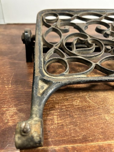 Antique Franklin Treadle Sewing Machine Base Foot Pedal 14x11 Vintage Bracket - Picture 8 of 14