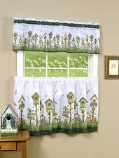 Home Sweet Home Complete 3 Pc. Kitchen Curtain Set - Assorted Sizes