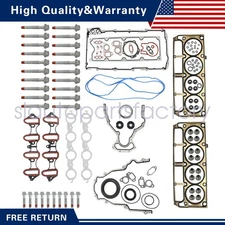 Head Full Gasket Set w/ Cylinder Bolts For Chevy Silverado GMC Sierra 5.3L 4.8L