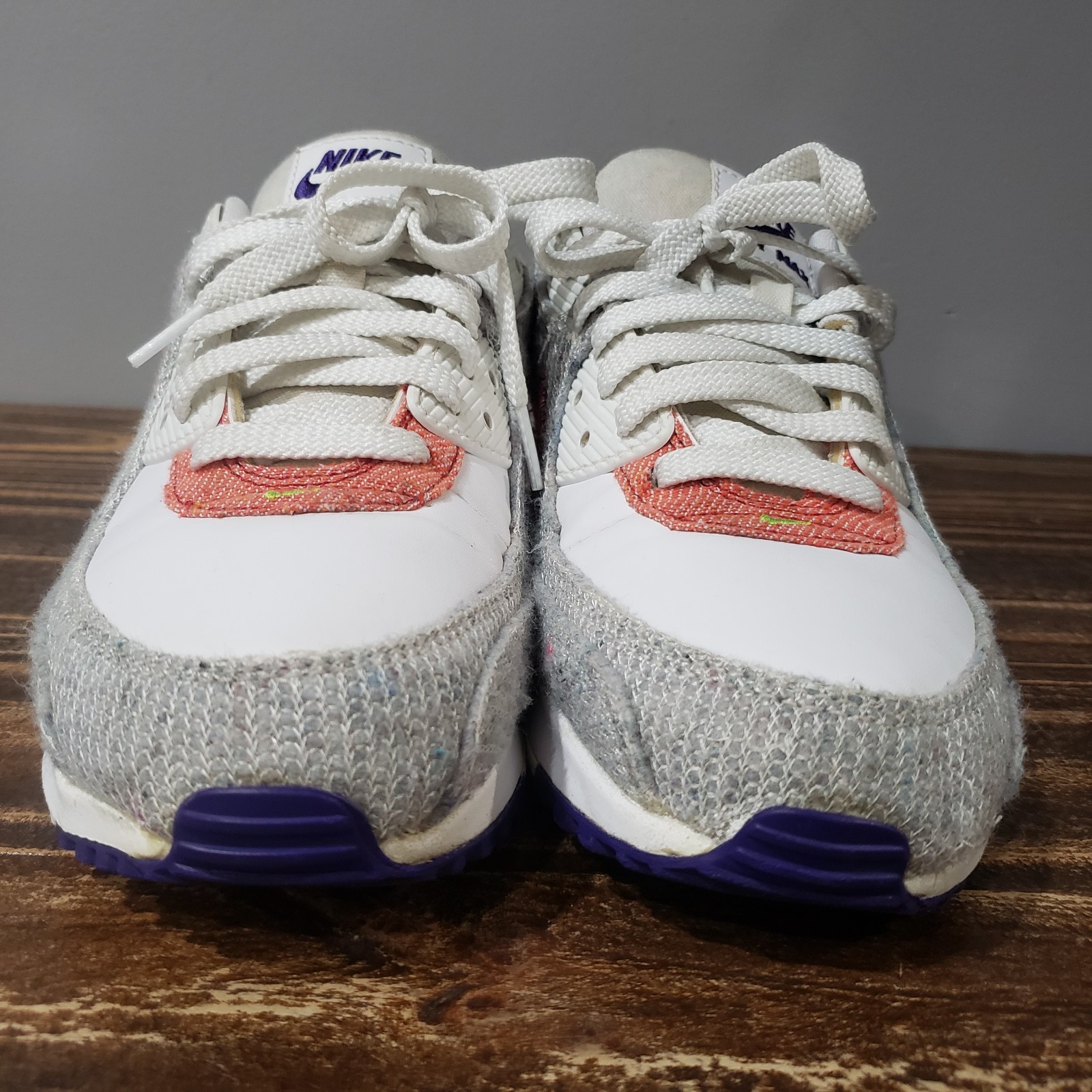 Nike Air Max 90 Men's Athletic Sneakers Size 9 Gray Textile thumbnail 2