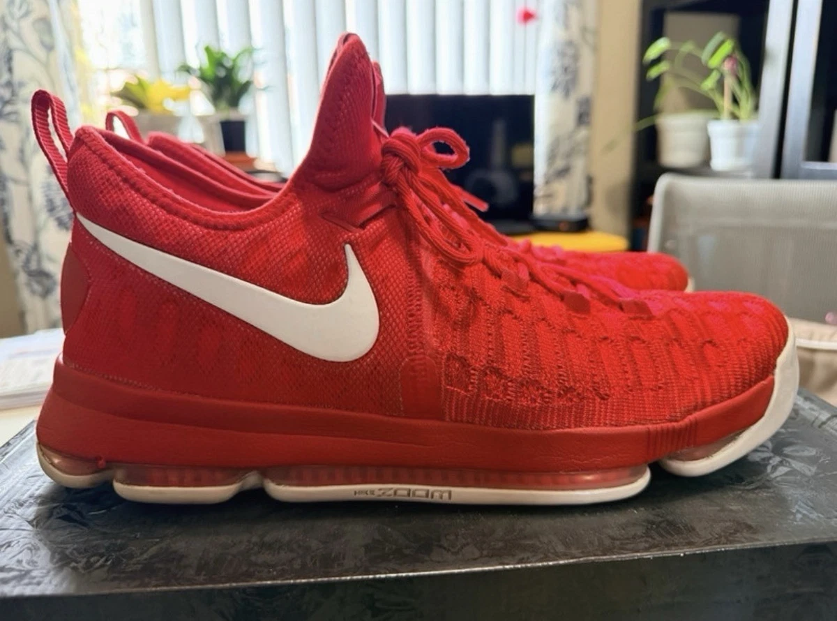 Nike KD 9 University Red for Sale | Authenticity Guaranteed 