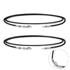 Genuine Round Leather Cord 1-3mm Black DIY Jewelry Necklace Bracelet Making
