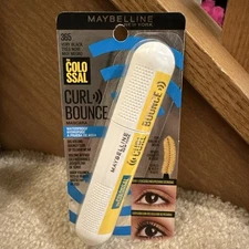  Maybelline New York 365 Very Black Curl Bounce Mascara (0.33oz/10ml) New!