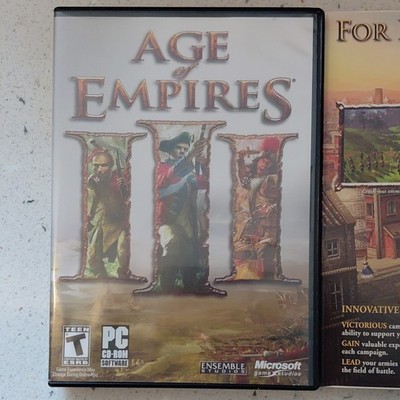 Microsoft Game Studios Age of Empires III PC Manual Multiplayer 3 Discs 2005