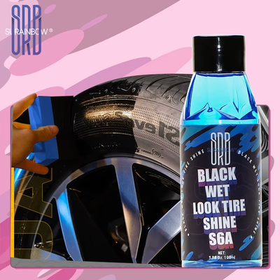 #ad Black Wet Look Tire Shine Spray UV Protect Dressing Plastic Rubber Gloss $8.90