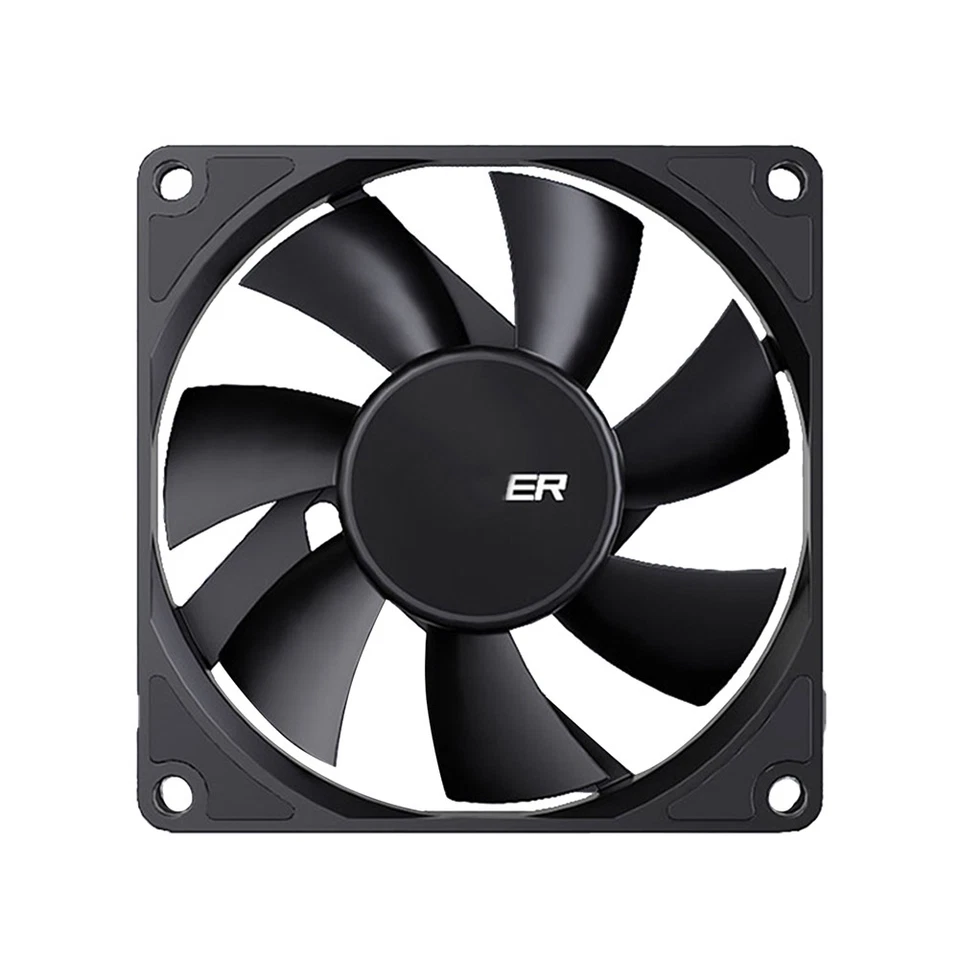 Computer Case Fan 80mm 4-Pin PWM High Airflow Ultra-Thin Cooling Fan8948