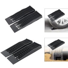 2Pcs Car Ramps 6600 lbs. Capacity Per Pair for Low Chassis Cars and Support Jack
