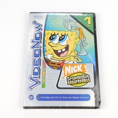 New Sealed VideoNow Color SpongeBob SquarePants PVD As Seen On TV 2004