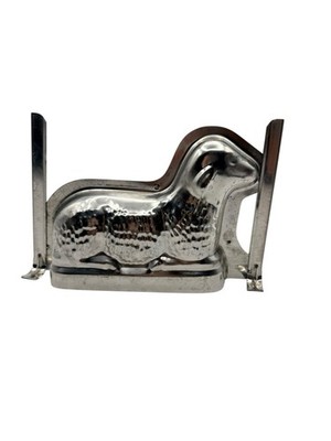 Easter Lamb Chocolate/Cake Mold Large Tinned Steel Clips Made Europe Vintage
