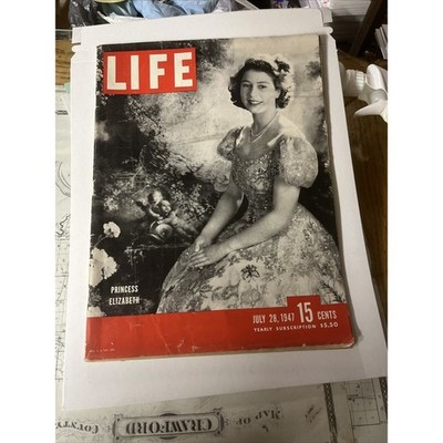 Princess Elizabeth & Prince Philip to Wed 1947 Life Magazine Cover #1 Queen Eliz