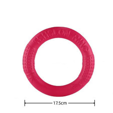 1Pc Orange Dog Toys Pet Flying Disk Training Ring Puller EVA Interactive Trainin