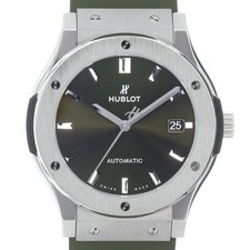 HUBLOT Classic Fusion Titanium 45mm 511.NX.8970.RX Green Warranty 2019 Box/Paper
