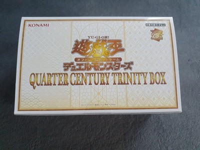 Yugioh QUARTER CENTURY TRINITY BOX Sealed Box in Japanese from Japan NEU