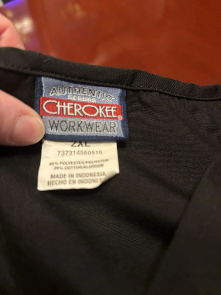 Pantalones Médicos Cherokee Para Hombre Ropa de Trabajo con Cordón XL y Blusa Médica 2XL/XXL Foto 3 de 4