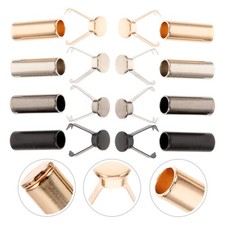 8 Pcs Shoelace Aglets Metal Tips Replacement Ends for Shoe Laces